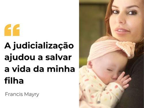 "A melhor escolha que fiz foi usar canabidiol na gestação", afirma Francis Mayry