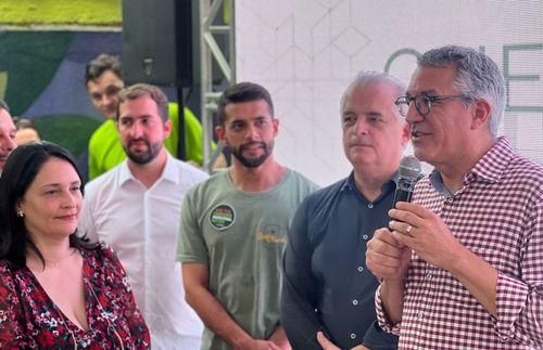 <strong>Instituto canábico é inaugurado em São Vicente; Alexandre Padilha, Márcio França e Caio França participam do evento</strong>