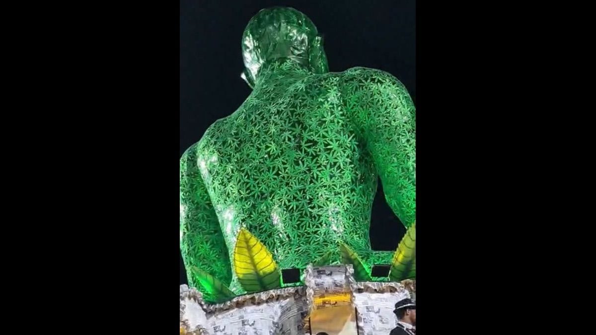 Águia de Ouro destaca ala “Cannabis: o verde permitido” em desfile inspirado em Amsterdã