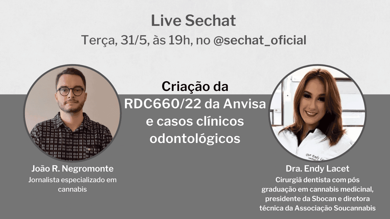 A dentista Dra. Endy Lacet é a convidada da próxima Live Sechat