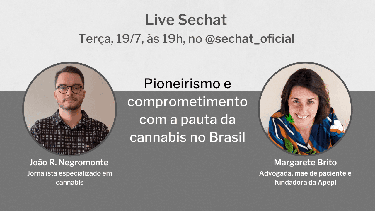Advogada, ativista, mãe de paciente e fundadora da Apepi, Margarete Brito, é a próxima convidada da live desta semana