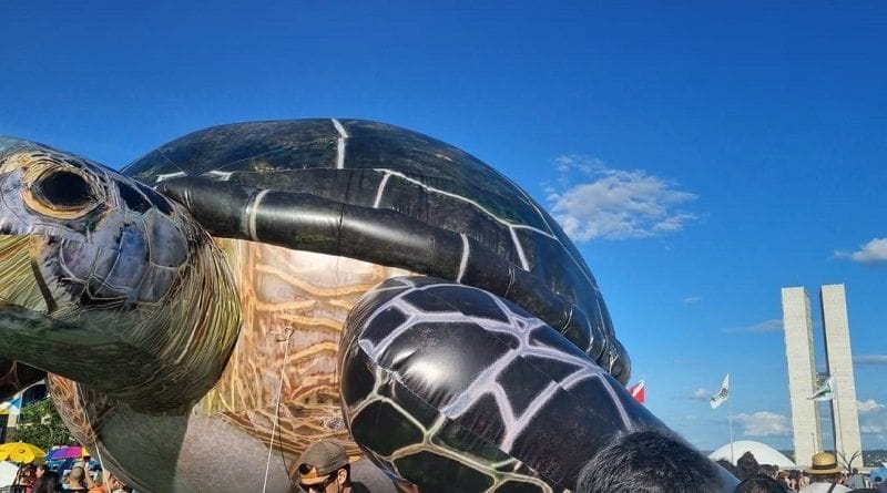 Cantores, artistas e mais de 200 entidades fazem “Ato pela Terra” em Brasília