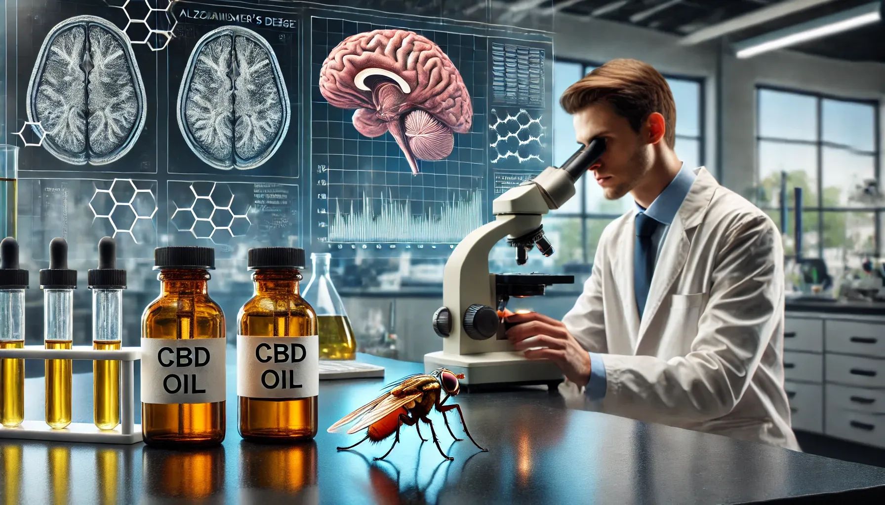 Cannabis e Alzheimer: pesquisa inovadora da UFU testa eficácia do CBD em moscas