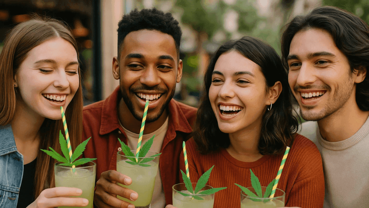 Geração Z e millennials trocam álcool por bebidas de cannabis nos happy hours
