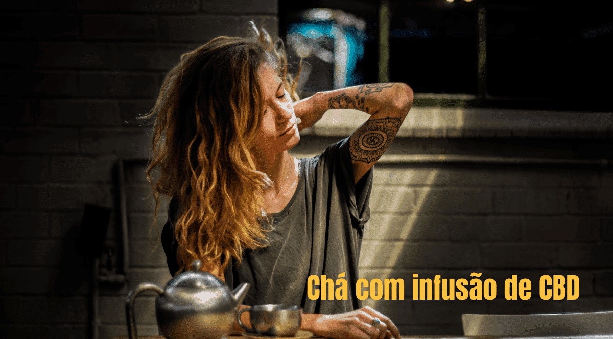 Infusão de cânhamo para ação natural com sensação de bem-estar e alívio de dor