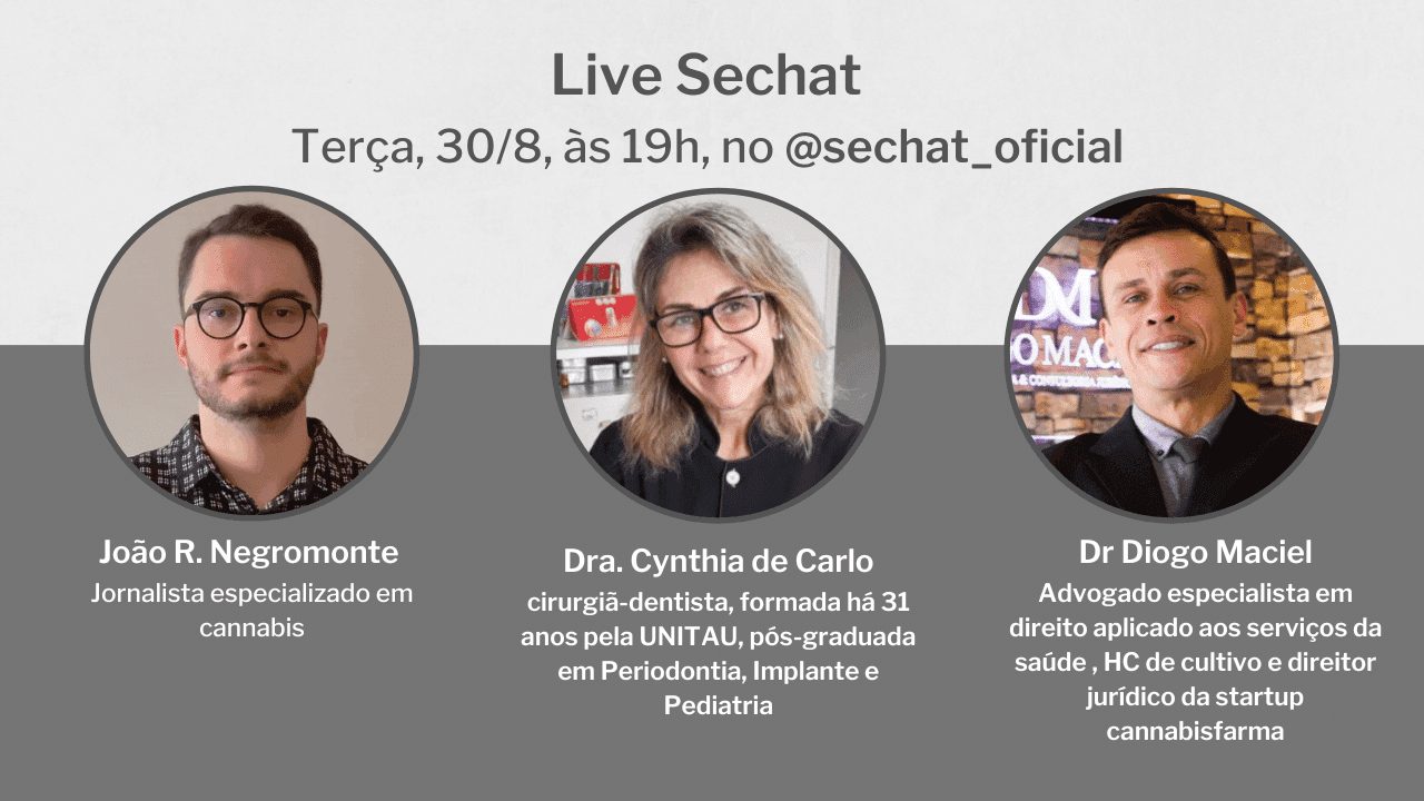 Live: Primeira paciente odontológica do Brasil a obter autorização judicial para adquirir cannabis pelo plano de saúde