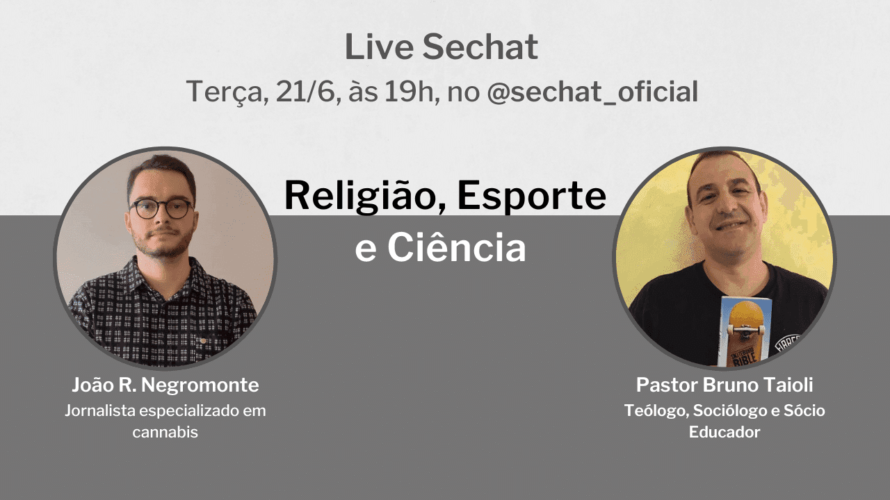 Pastor e skatista, Bruno Taioli, é o convidado da live da semana