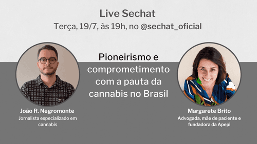 Advogada, ativista, mãe de paciente e fundadora da Apepi, Margarete Brito, é a próxima convidada da live desta semana