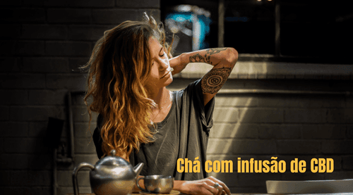 Infusão de cânhamo para ação natural com sensação de bem-estar e alívio de dor
