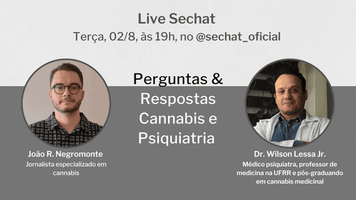 Live tira dúvidas desta terça traz o Psiquiatra Dr. Wilson Lessa Jr.