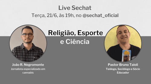 Pastor e skatista, Bruno Taioli, é o convidado da live da semana